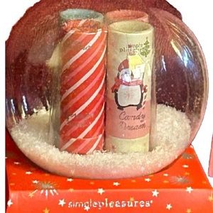 Simple Pleasures lip balm collection.